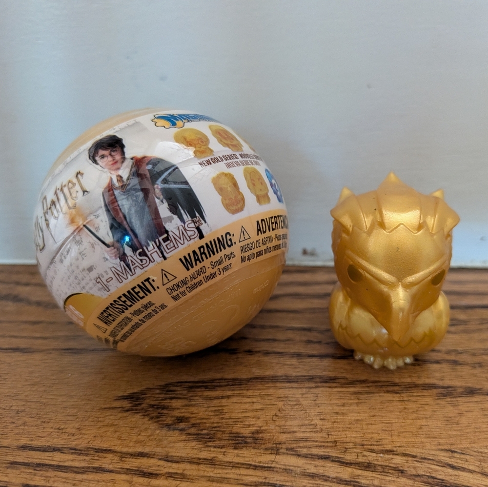New open Harry potter Mashems Gold Phoenix squishy fidget